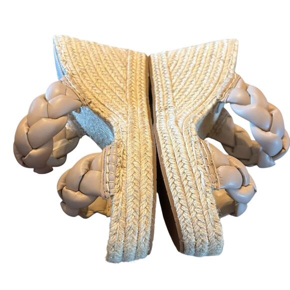 Kenneth Cole Olivia Braid Slip On Espadrille Wedge Platform  Sandals NEW 10 - Picture 8 of 11